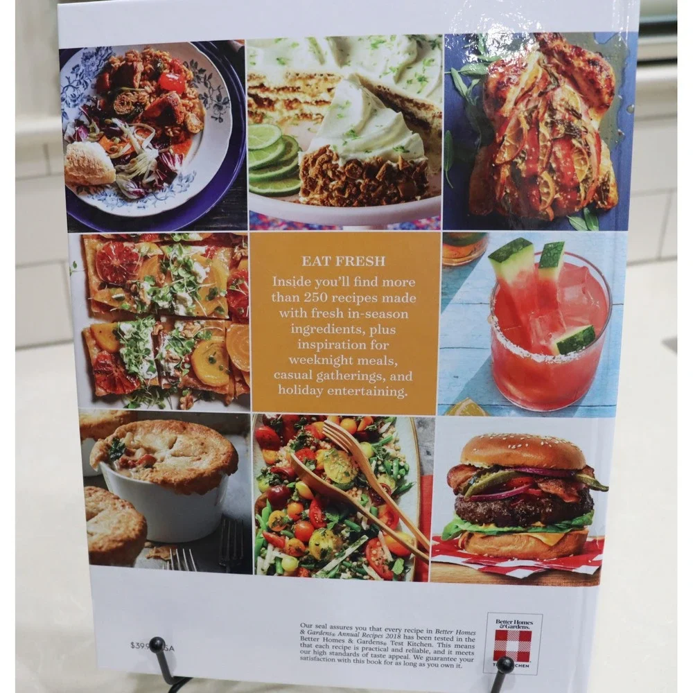 Better Homes and Gardens Annual Recipes 2018 Hardcover Cookbook 250+ Recipes